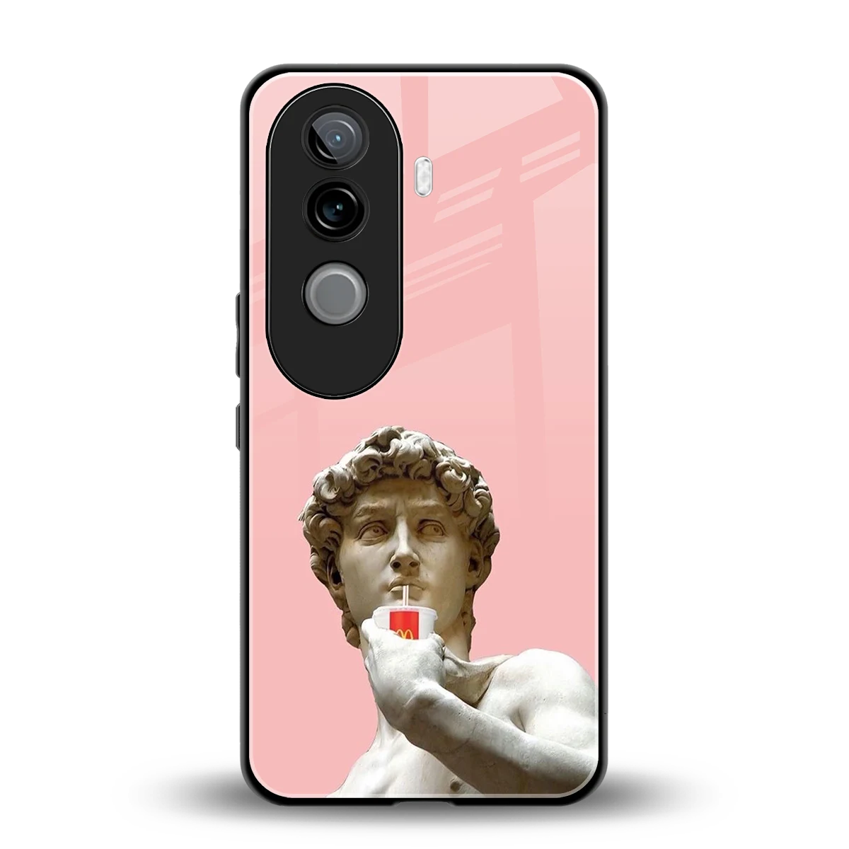 Mc David back phone cover | glass case for vivo v40e