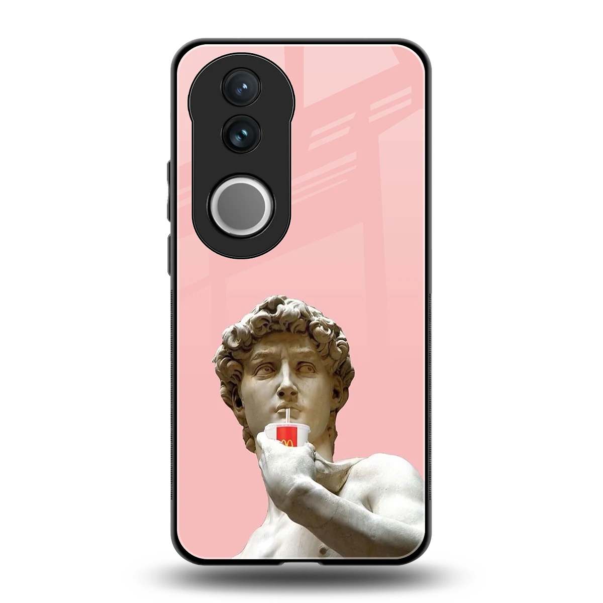 Mc David back phone cover | glass case for vivo v50