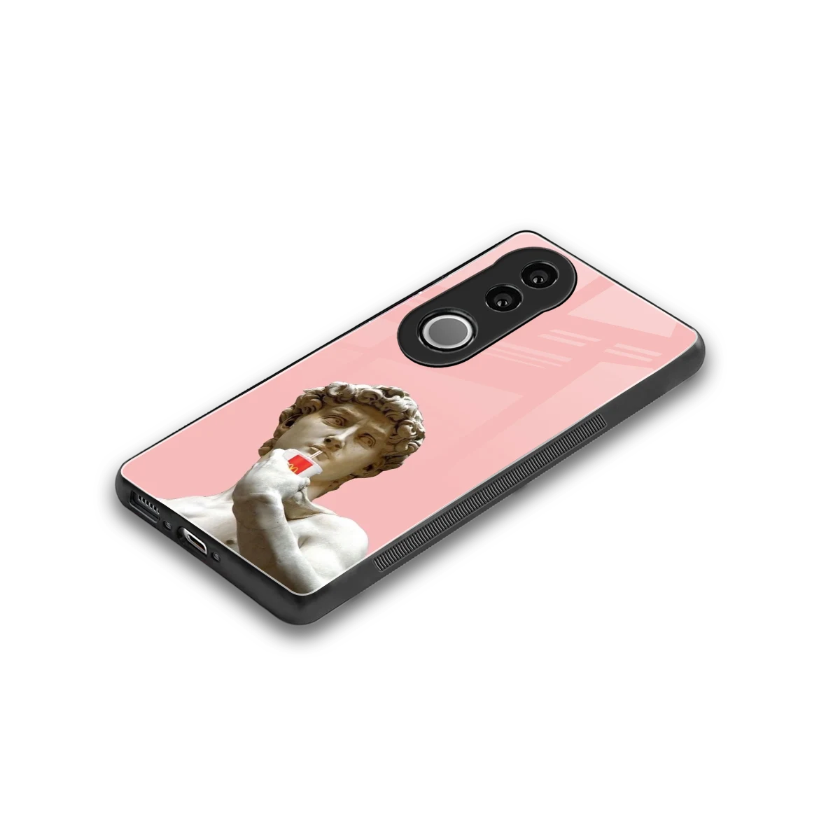 Mc David stylish phone case for vivo v50 | glossy glass and slim fit
