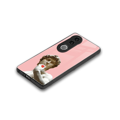 Mc David stylish phone case for vivo v50 | glossy glass and slim fit