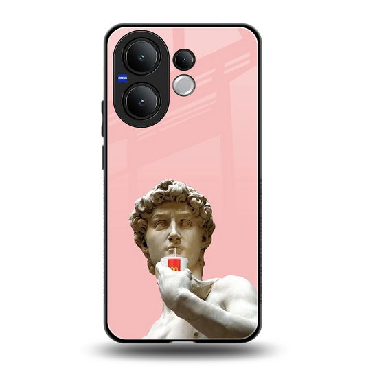 Mc David back phone cover | glass case for vivo v60