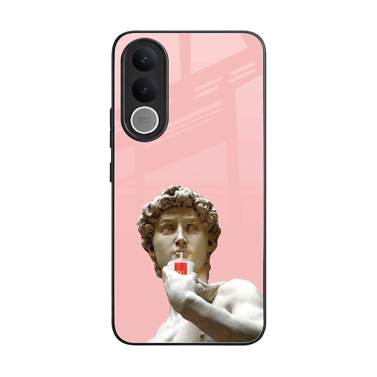 Mc David back phone cover | glass case for vivo v70 fe