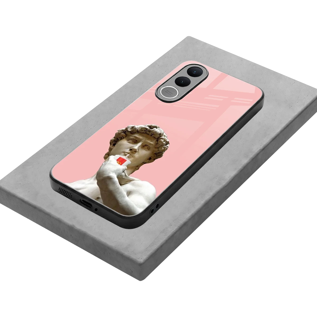 Mc David stylish phone case for vivo v70 fe | glossy glass and slim fit