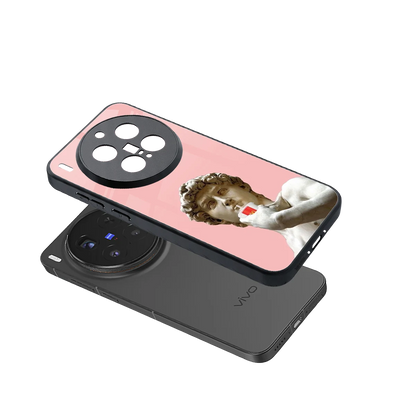 Mc David sleek vivo x300 pro cover with tempered glass back and TPU edges