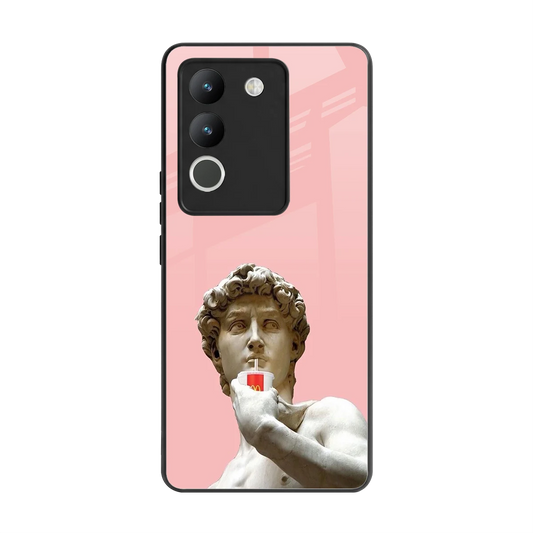 Mc David back phone cover | glass case for vivo y200 5g