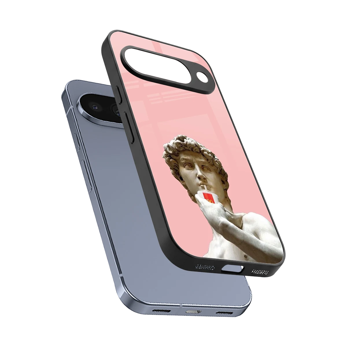 Mc David sleek google pixel 10 cover with tempered glass back and TPU edges