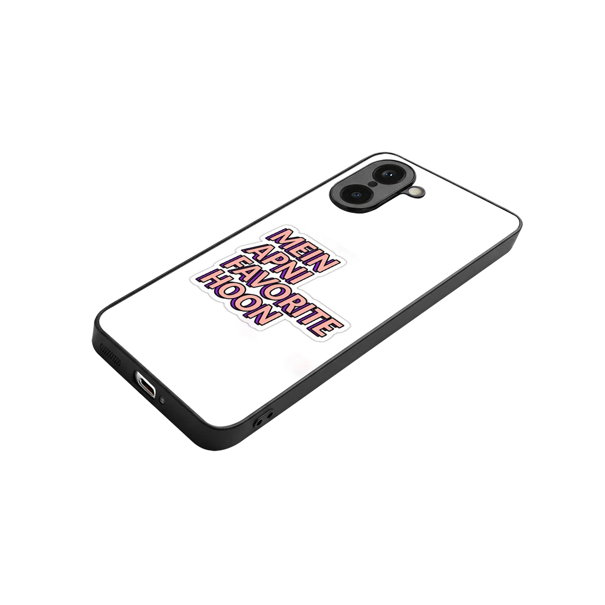 Mein Apni Fevorite Hoon stylish phone case for oneplus nord ce5 5g | glossy glass and slim fit