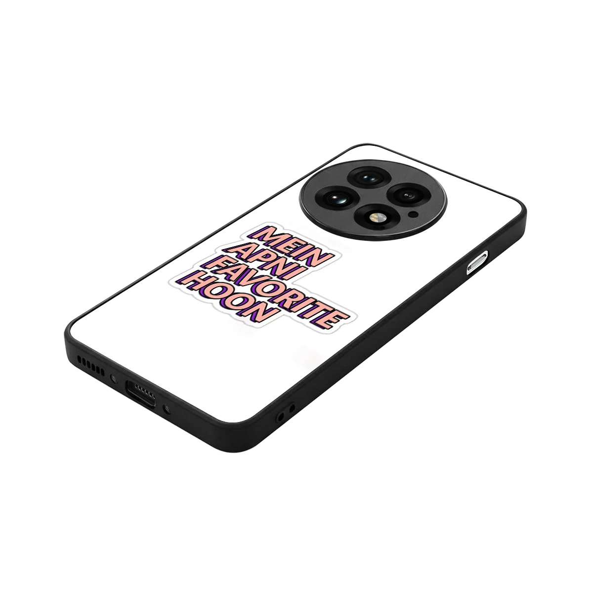 Mein Apni Fevorite Hoon stylish phone case for oneplus 13 | glossy glass and slim fit