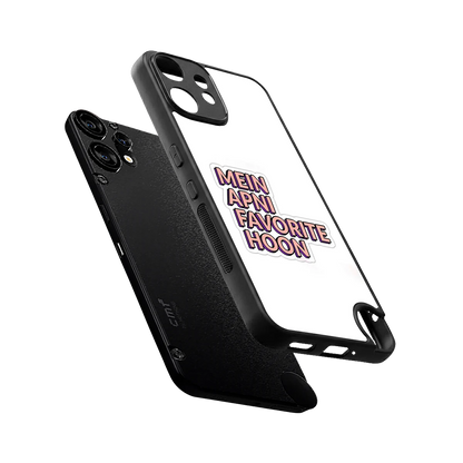 Mein Apni Fevorite Hoon sleek cmf nothing phone 2 pro cover with tempered glass back and TPU edges