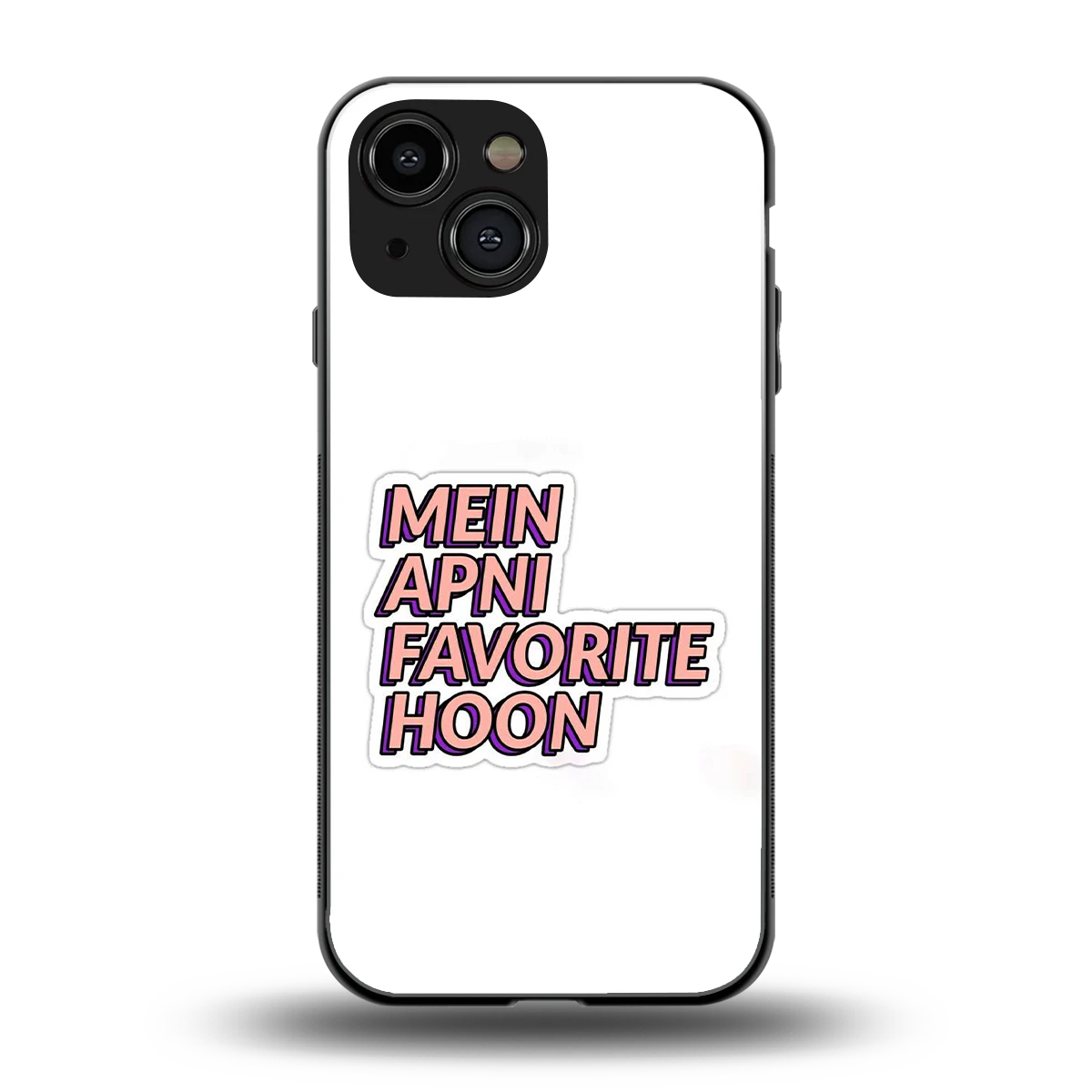 Mein Apni Fevorite Hoon back phone cover | glass case for iphone 13 mini