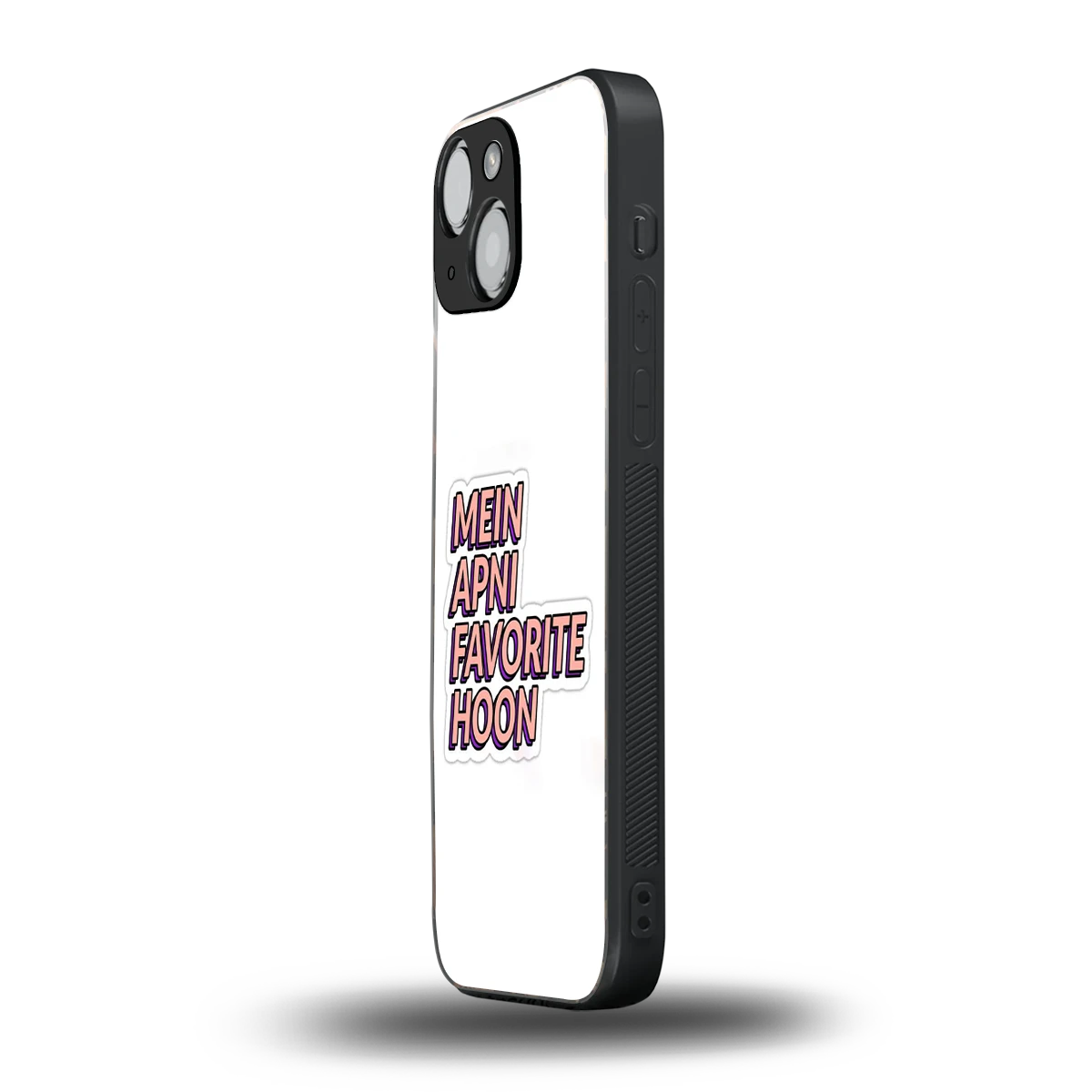 Mein Apni Fevorite Hoon iphone 13 mini mobile cover | shockproof glass phone case