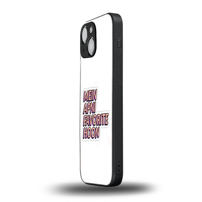 Mein Apni Fevorite Hoon iphone 13 mini mobile cover | shockproof glass phone case