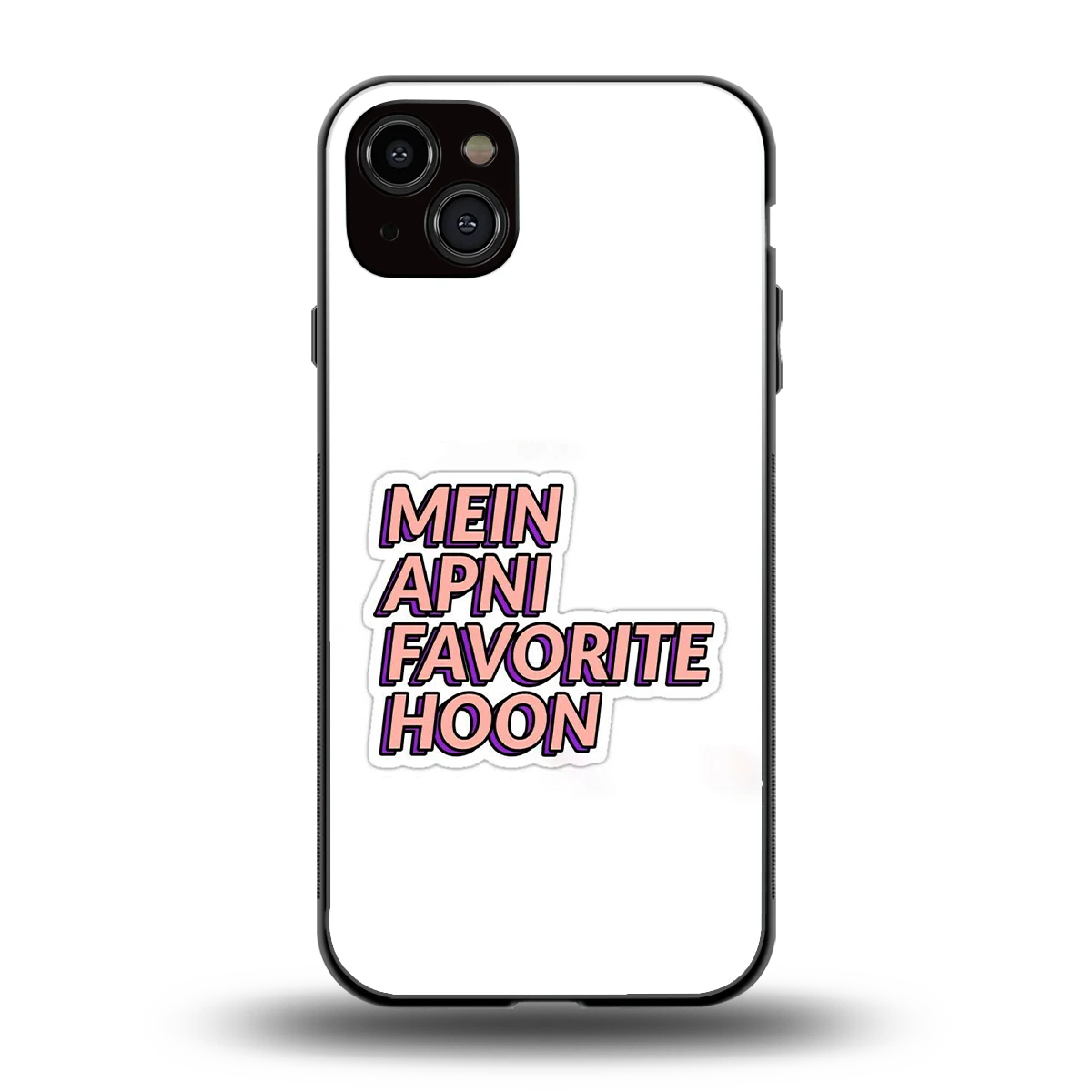 Mein Apni Fevorite Hoon back phone cover | glass case for iphone 14 plus