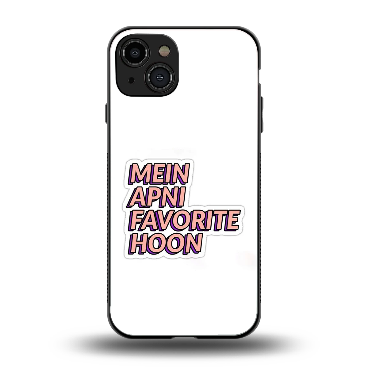 Mein Apni Fevorite Hoon back phone cover | glass case for iphone 15