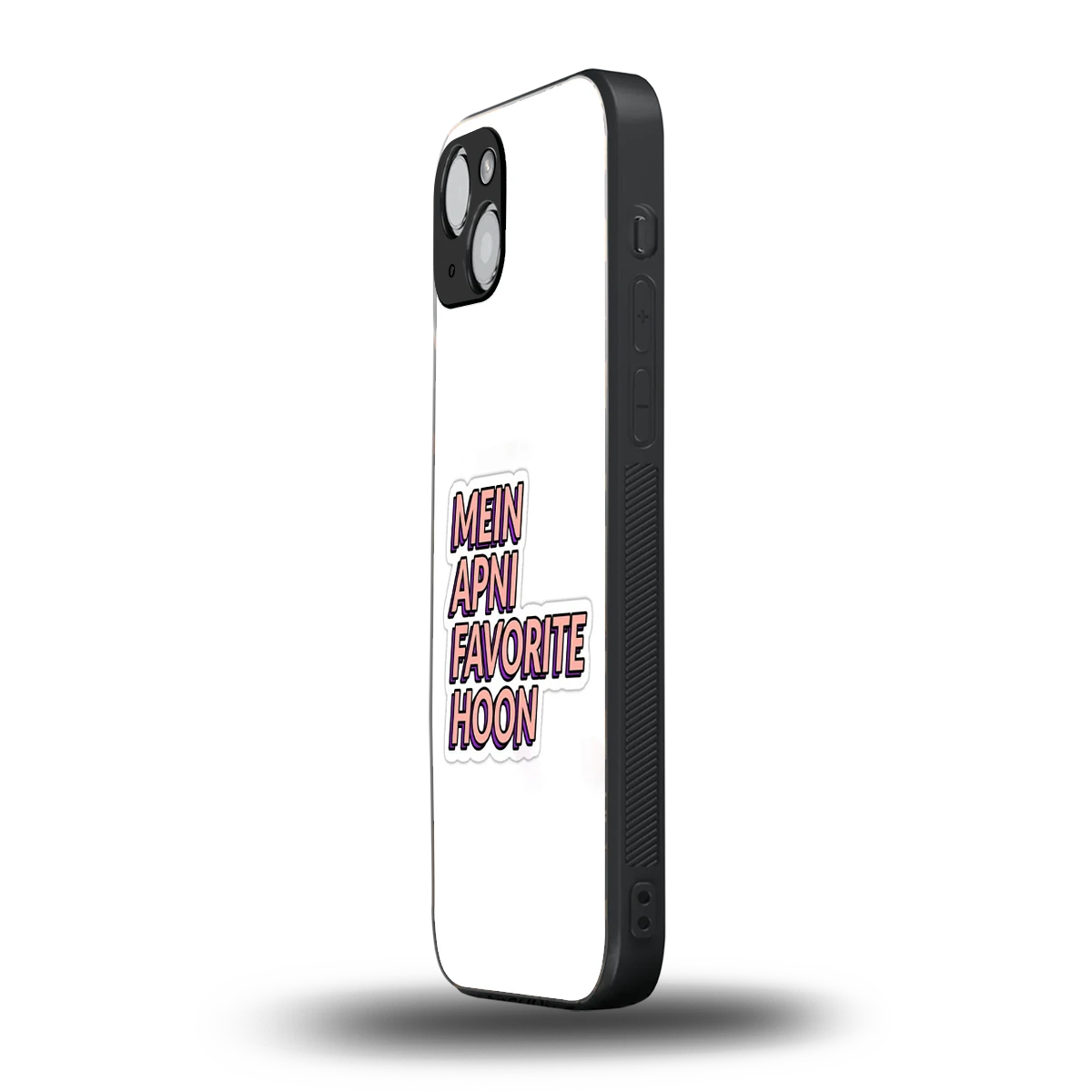 Mein Apni Fevorite Hoon iphone 15 mobile cover | shockproof glass phone case