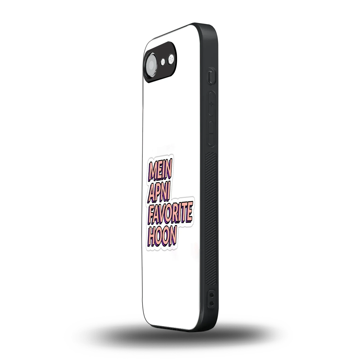 Mein Apni Fevorite Hoon iphone 16e mobile cover | shockproof glass phone case