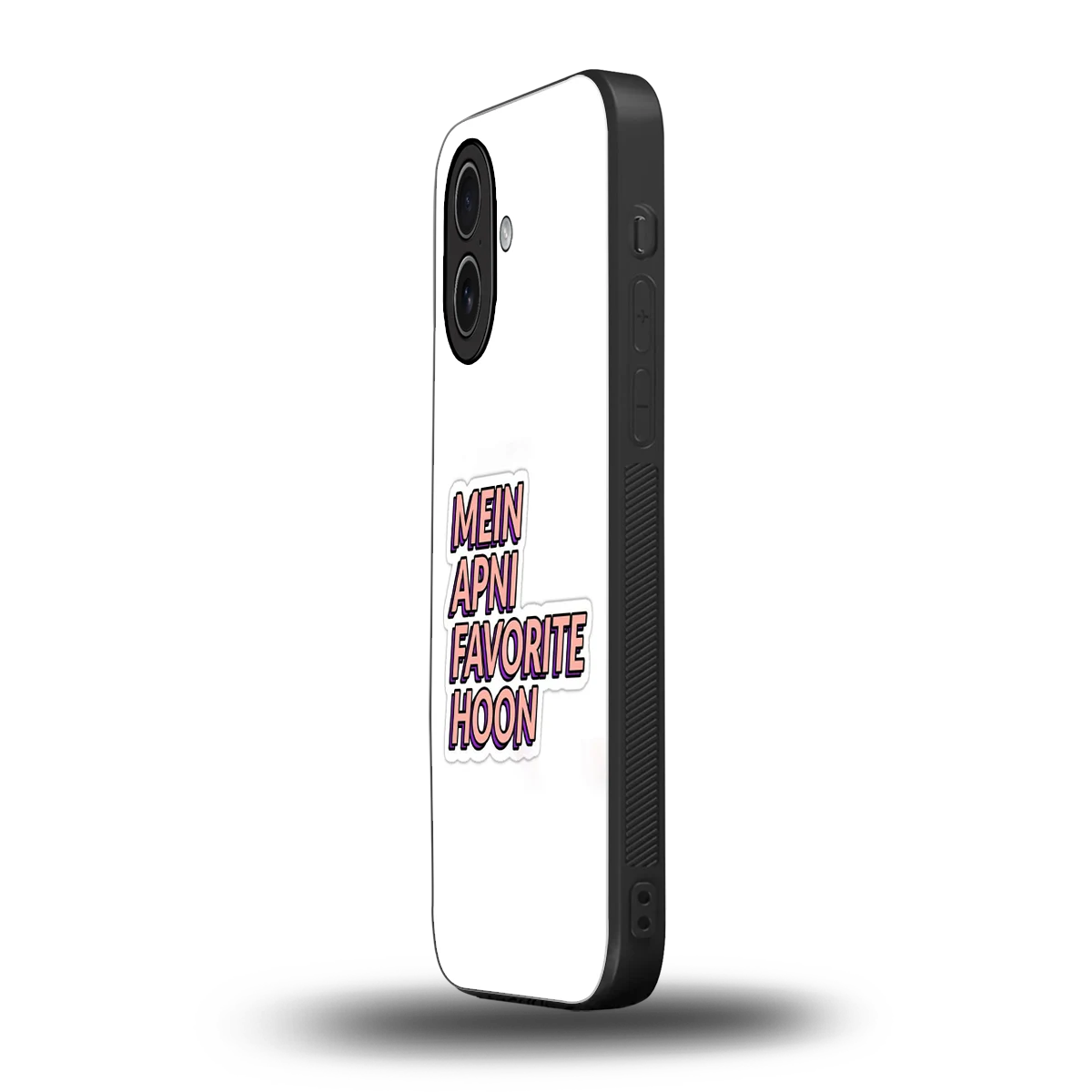 Mein Apni Fevorite Hoon iphone 17 mobile cover | shockproof glass phone case