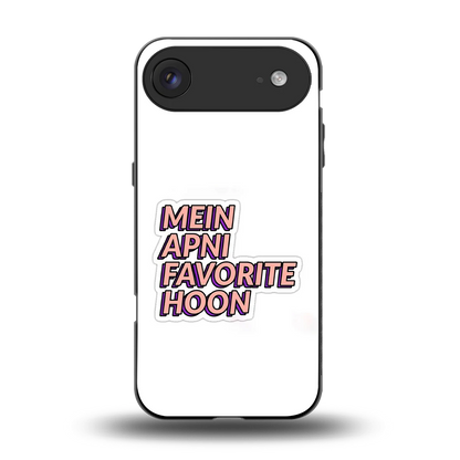 Mein Apni Fevorite Hoon back phone cover | glass case for iphone air
