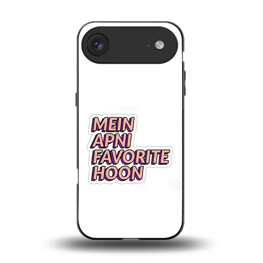 Mein Apni Fevorite Hoon back phone cover | glass case for iphone air