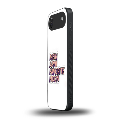 Mein Apni Fevorite Hoon iphone air mobile cover | shockproof glass phone case
