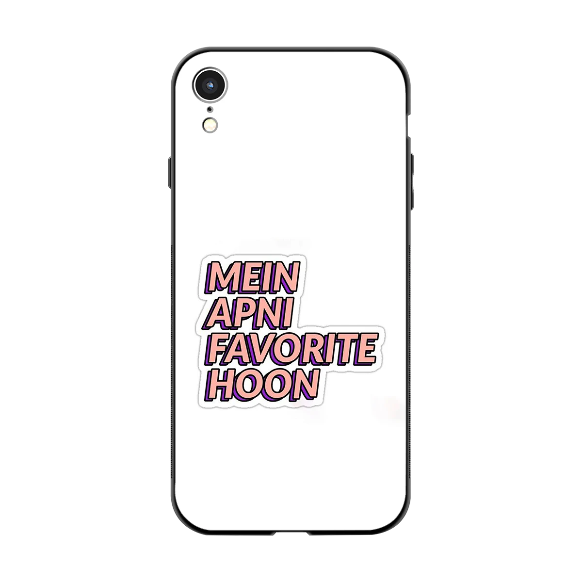 Mein Apni Fevorite Hoon back phone cover | glass case for iphone xr