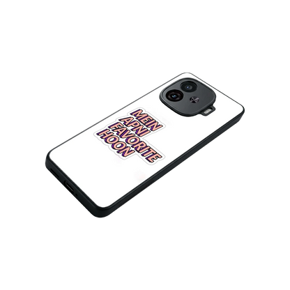 Mein Apni Fevorite Hoon stylish phone case for iqoo neo 10r 5g | glossy glass and slim fit