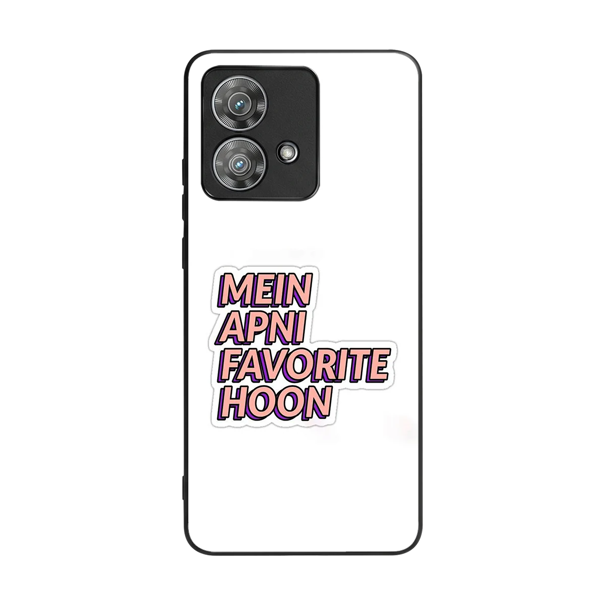 Mein Apni Fevorite Hoon back phone cover | glass case for motorola edge 40 neo 5g