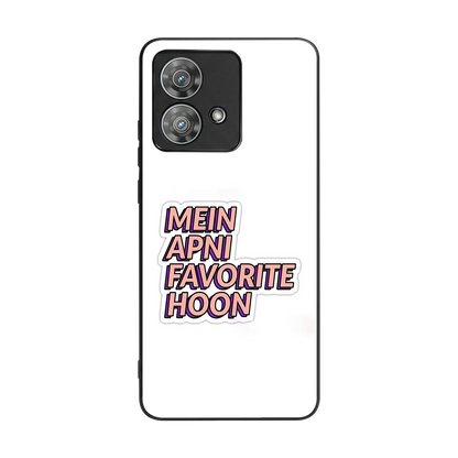 Mein Apni Fevorite Hoon back phone cover | glass case for motorola edge 40 neo 5g