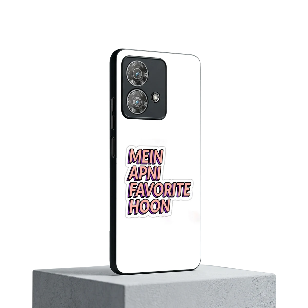 Mein Apni Fevorite Hoon motorola edge 40 neo 5g mobile cover | shockproof glass phone case