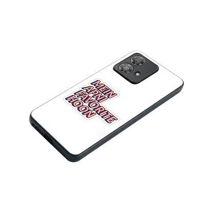 Mein Apni Fevorite Hoon stylish phone case for motorola edge 40 neo 5g | glossy glass and slim fit