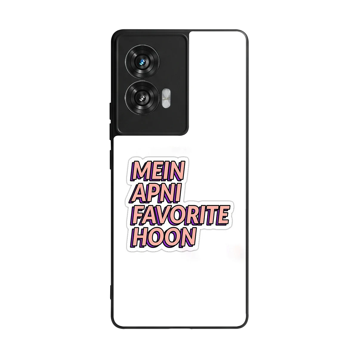 Mein Apni Fevorite Hoon back phone cover | glass case for motorola edge 50 fusion