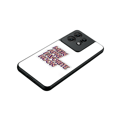 Mein Apni Fevorite Hoon stylish phone case for motorola edge 50 pro | glossy glass and slim fit