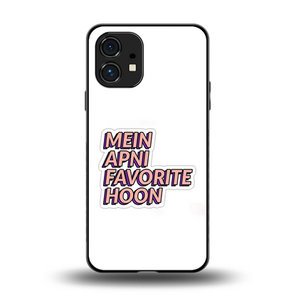 Mein Apni Fevorite Hoon back phone cover | glass case for nothing phone 1