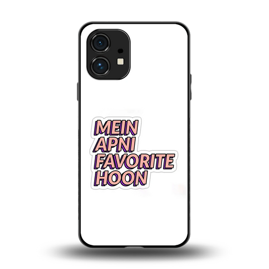 Mein Apni Fevorite Hoon back phone cover | glass case for nothing phone 1