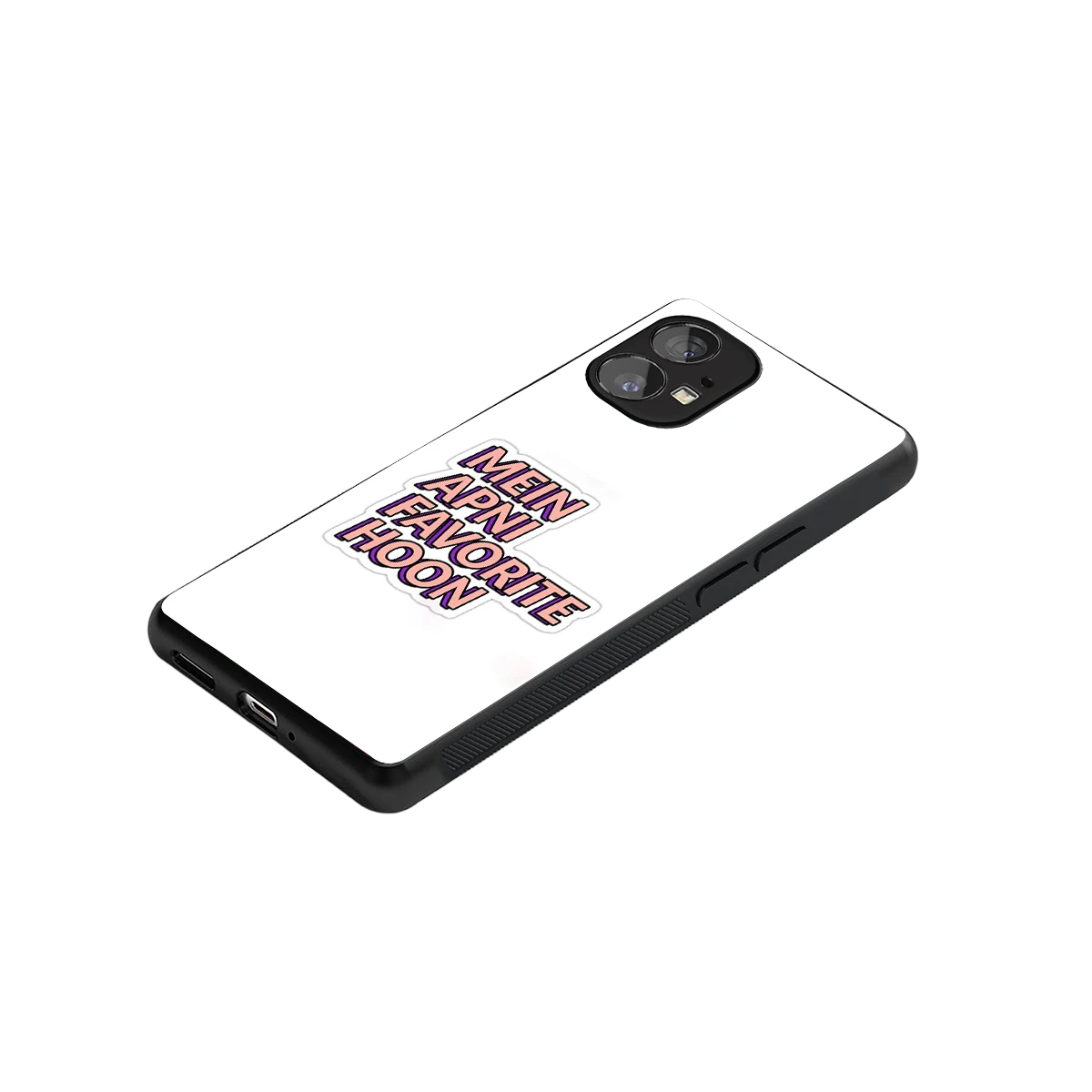 Mein Apni Fevorite Hoon stylish phone case for nothing phone 1 | glossy glass and slim fit
