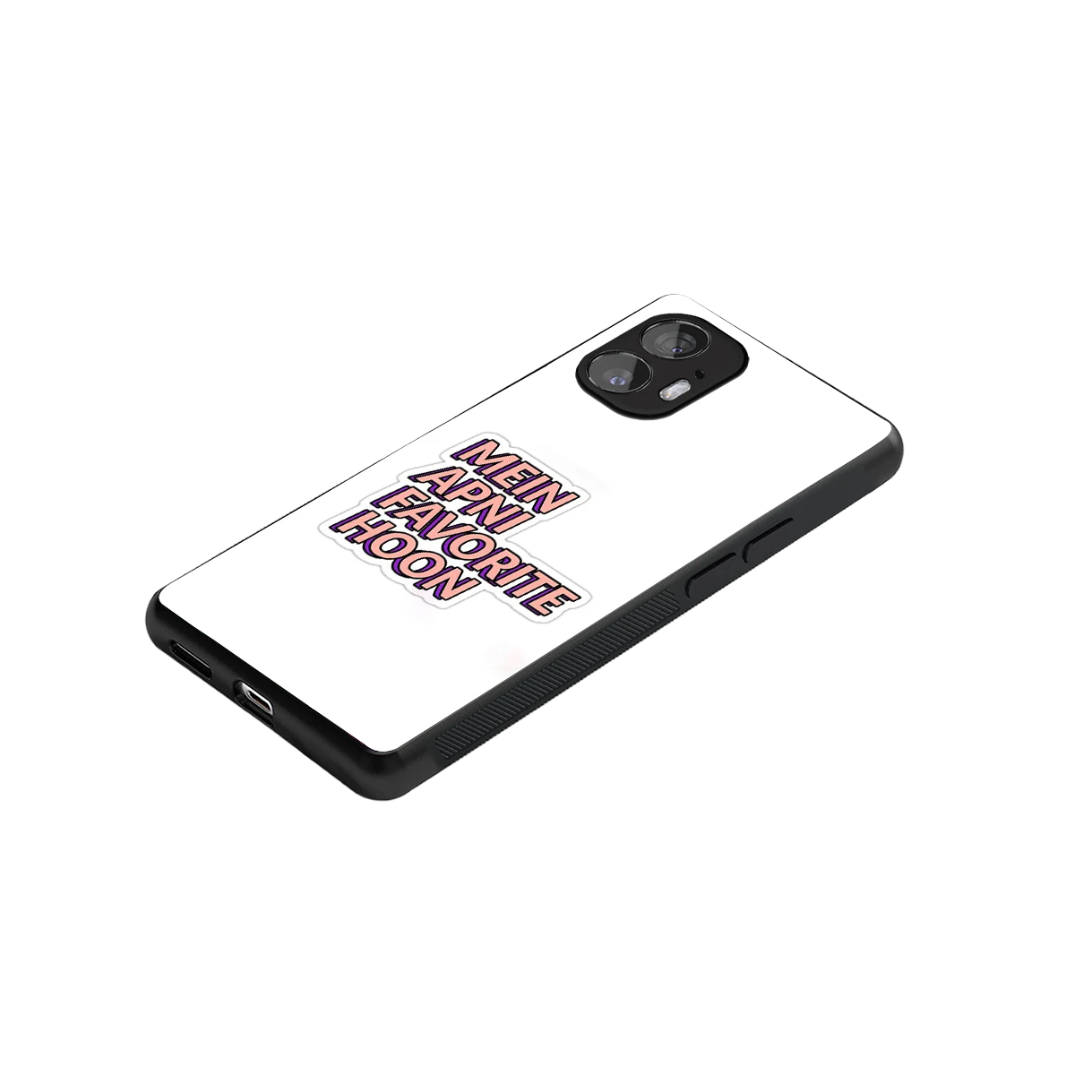 Mein Apni Fevorite Hoon stylish phone case for nothing phone 2 | glossy glass and slim fit