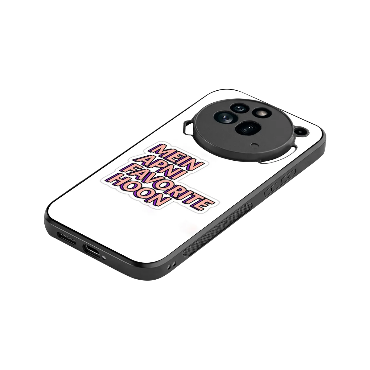 Mein Apni Fevorite Hoon stylish phone case for nothing phone 3a pro | glossy glass and slim fit