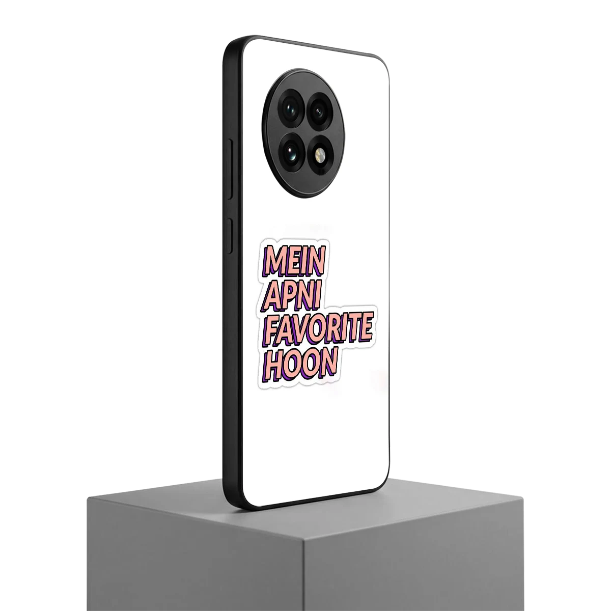 Mein Apni Fevorite Hoon oneplus 13r mobile cover | shockproof glass phone case