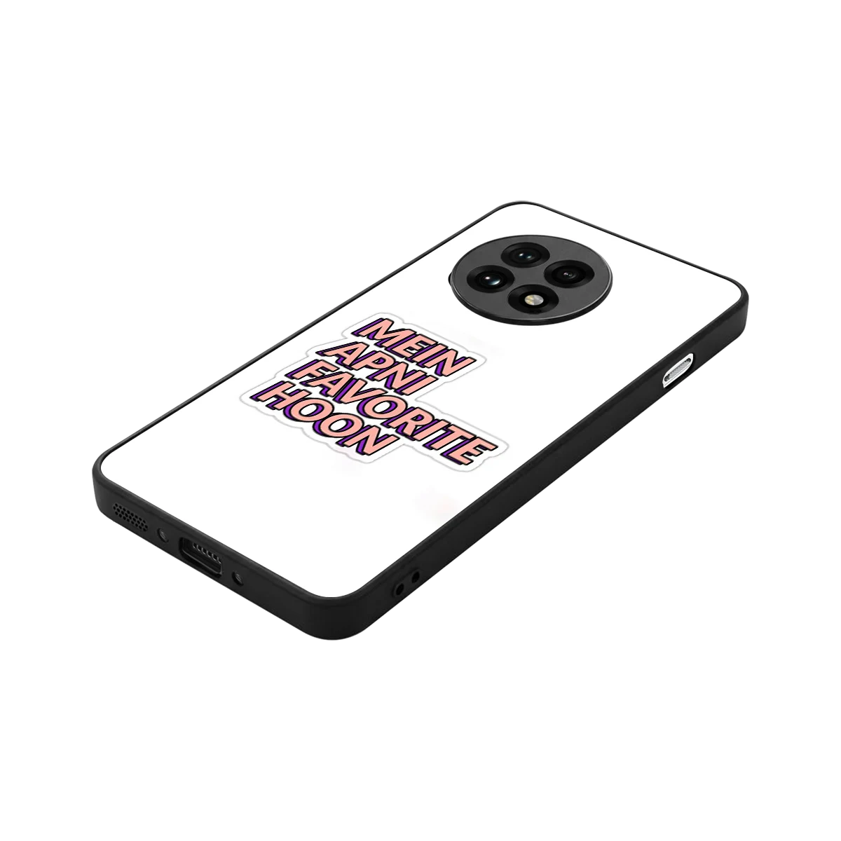 Mein Apni Fevorite Hoon stylish phone case for oneplus 13r | glossy glass and slim fit