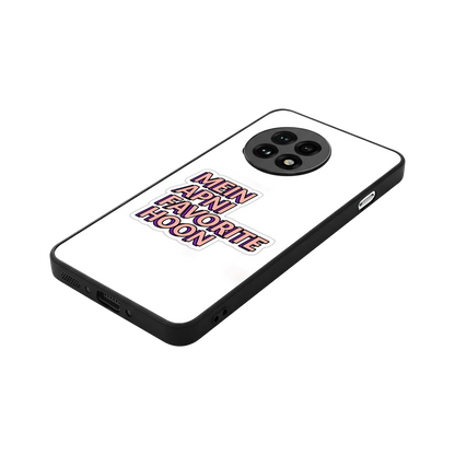 Mein Apni Fevorite Hoon stylish phone case for oneplus 13r | glossy glass and slim fit