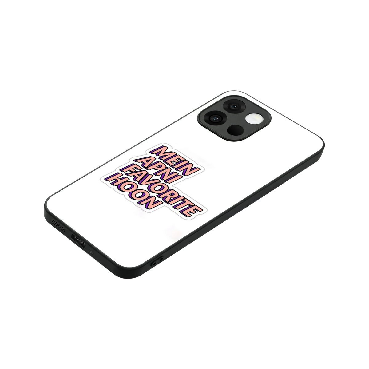 Mein Apni Fevorite Hoon stylish phone case for oneplus 13s | glossy glass and slim fit