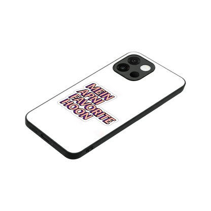 Mein Apni Fevorite Hoon stylish phone case for oneplus 13s | glossy glass and slim fit