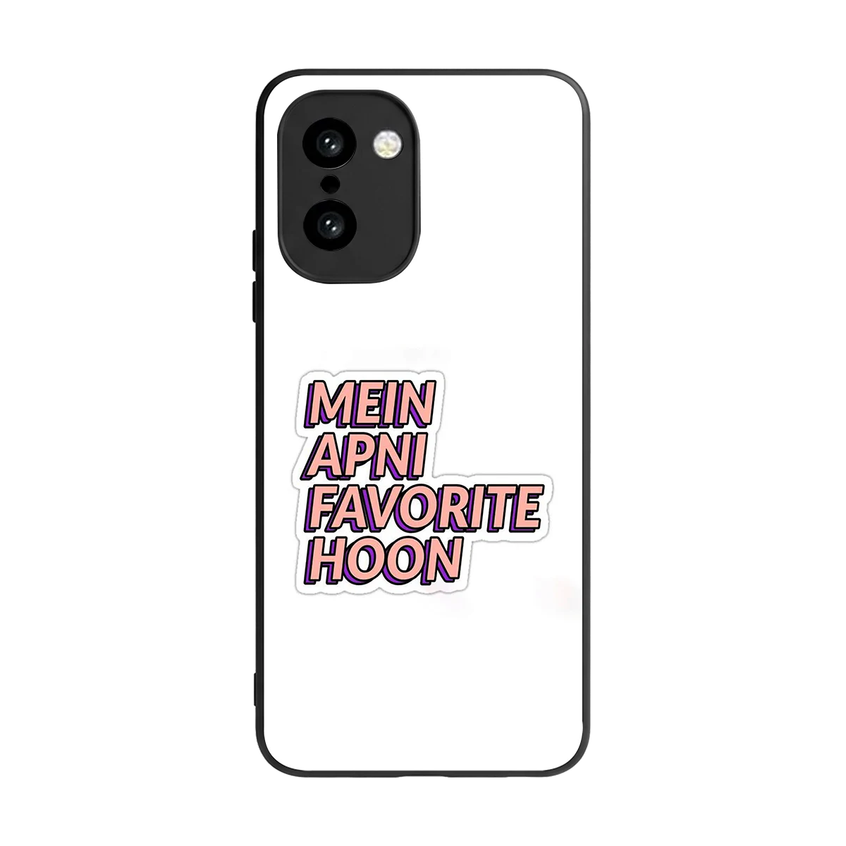 Mein Apni Fevorite Hoon back phone cover | glass case for oneplus 15r