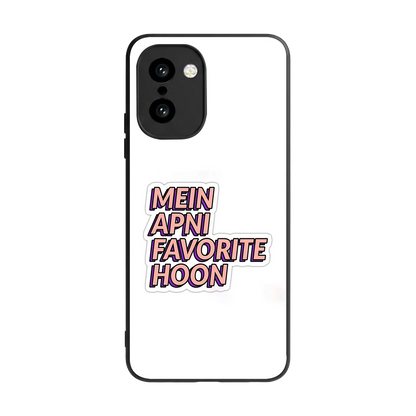 Mein Apni Fevorite Hoon back phone cover | glass case for oneplus 15r