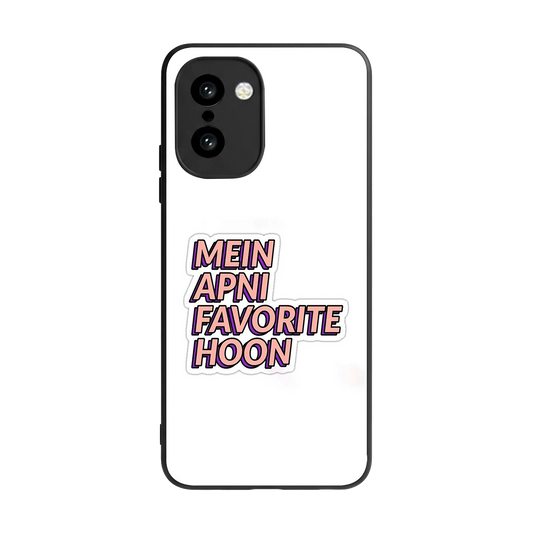 Mein Apni Fevorite Hoon back phone cover | glass case for oneplus 15r