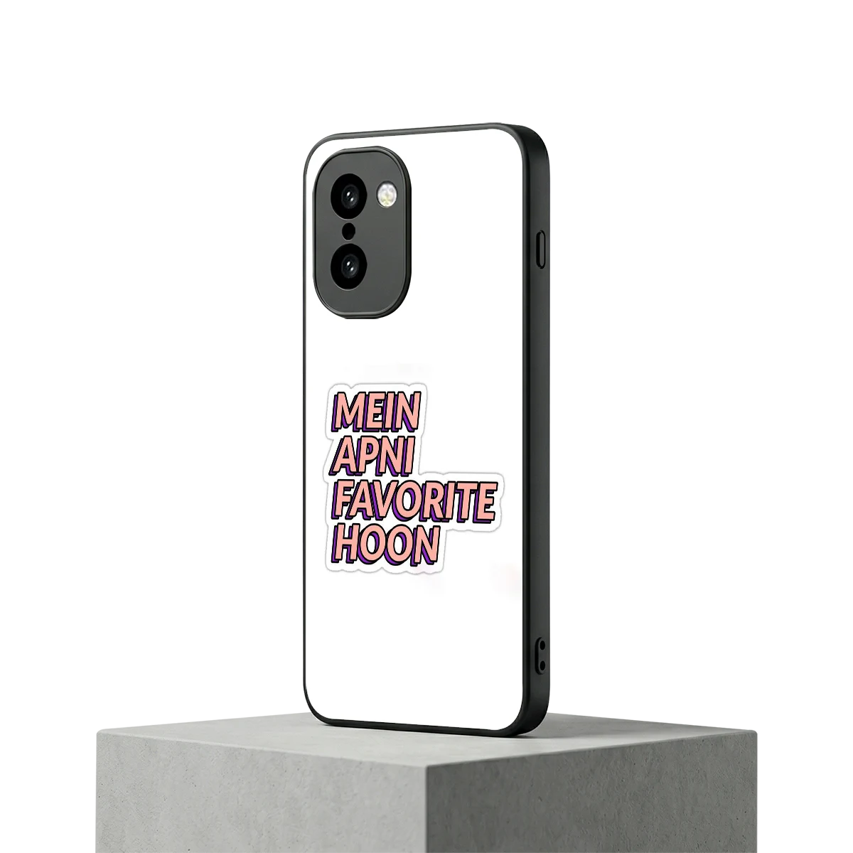 Mein Apni Fevorite Hoon oneplus 15r mobile cover | shockproof glass phone case