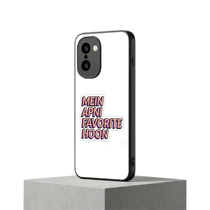 Mein Apni Fevorite Hoon oneplus 15r mobile cover | shockproof glass phone case
