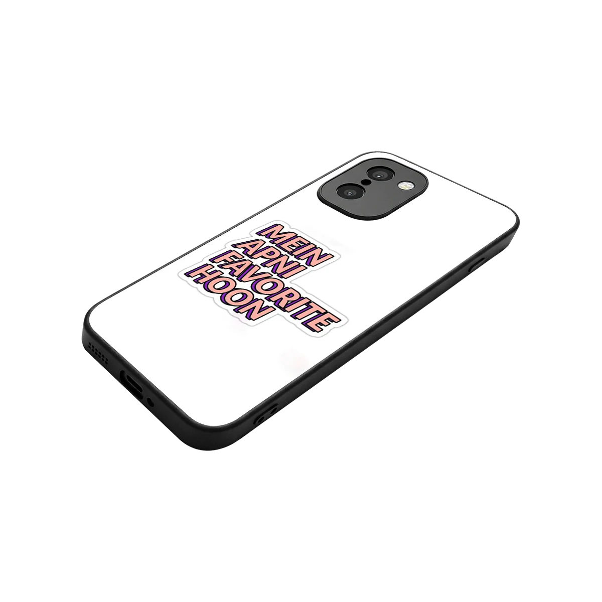 Mein Apni Fevorite Hoon stylish phone case for oneplus 15r | glossy glass and slim fit