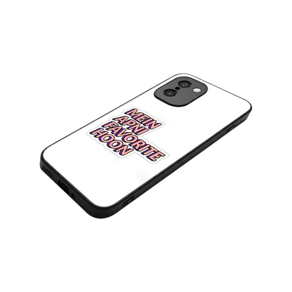 Mein Apni Fevorite Hoon stylish phone case for oneplus 15r | glossy glass and slim fit