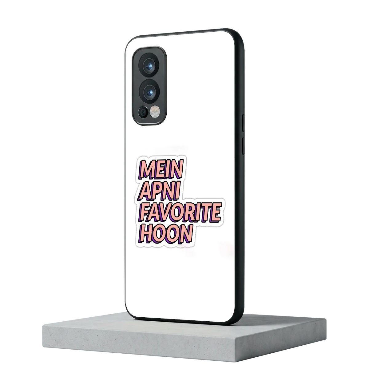 Mein Apni Fevorite Hoon oneplus nord 2 mobile cover | shockproof glass phone case